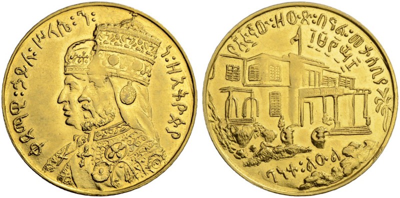 ÄTHIOPIEN
KÖNIGREICH. Haile Selassie I., 1930-1936 und 1941-1974. Goldmedaille ...