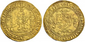 BELGIEN
Hainaut, Grafschaft. Philipp le Bon, 1433-1467. Lion d'or o. J., Valenciennes. 4.18 g. Delmonte 303. Fr. 269. Leichter Doppelschlag am Rand /...