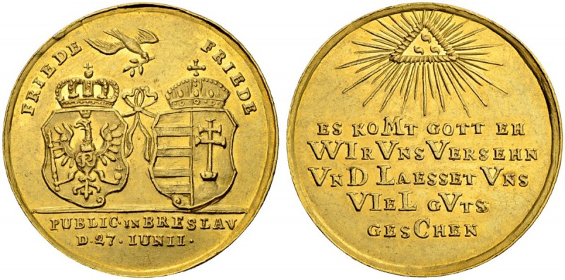 DEUTSCHLAND - Friedrich II.
Friedrich II. 1740-1786. Goldmedaille zu 5 Dukaten ...