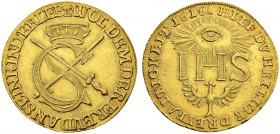 DEUTSCHLAND
Sachsen, Herzogtum, Gemeinsam, ab 1547 Kurfürstentum, ab 1806 Königreich. Albertiner. Johann Georg I. 1615-1656. Dukat 1616. Sophiendukat...