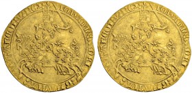 FRANKREICH
Königreich und Republik. Jean II. le Bon, 1350-1364. Franc à cheval o. J. (5.12.1360). 3.75 g. Duplessy 294. Fr. 279. Kleiner Randfehler /...