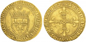 FRANKREICH
Königreich und Republik. Louis XI. 1461-1483. Ecu d'or au soleil o. J. (2.11.1475), Saint-Lô. 3.48 g. Duplessy 544. Fr. 314. Gutes sehr sc...