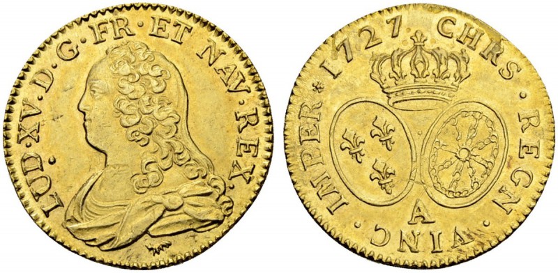 FRANKREICH
Königreich und Republik. Louis XV. 1715-1774. Louis d'or aux lunette...