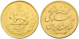 IRAN
Mohammad Reza Pahlavi Shah, 1320-1358 SH (1941-1979). 1 Pahlavi 1324 SH (1955). 8.12 g. KM 1148. Fr. 97. Fast FDC / About uncirculated. (~€ 240/...