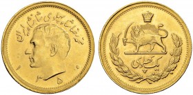 IRAN
Mohammad Reza Pahlavi Shah, 1320-1358 SH (1941-1979). 1 Pahlavi 1350 SH (1971). 8.17 g. KM 1162. Fr. 101. Fast FDC / About uncirculated. (~€ 255...