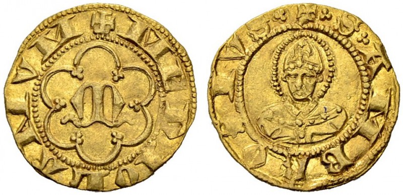 ITALIEN
Mailand. Luchino e Giovanni Visconti, 1339-1349. 1/2 Ambrosino d'oro o....