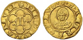 ITALIEN
Mailand. Luchino e Giovanni Visconti, 1339-1349. 1/2 Ambrosino d'oro o. J. 1.76 g. MIR 96/1. Fr. 673. Vorzüglich / Extremely fine. (~€ 515/~U...