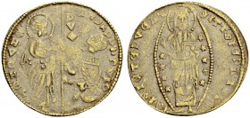 ITALIEN
Venedig. Andrea Dandolo, 1343-1354. Ducato o. J. Blassgold. 3.48 g. Montenegro 93. Fr. 1221. Schön-sehr schön / Fine-very fine. (~€ 130/~US$ ...