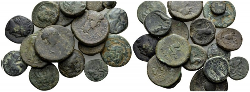 Macedonia, Macedon and Thrace. Lot of 18 Bronzes. -, Æ -mm., 87.87g. Macedon and...