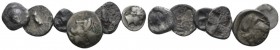 Mysia, Lampsakos Lot of 6 silver fractions V cent. BC, AR 12mm., 3.72g. Lot of 6 silver fractions, including: Lampsacus, Salamis, Mylasia and Aegina....
