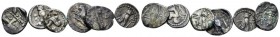 Phoenicia, Lot of 6 fractions circa IV cent., AR 12mm., 3.33g. Lot of 6 fractions, to be catalog. Interesting and some rarities.

Toned. Good Very F...