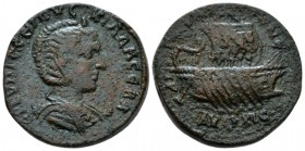 Cilicia, Aegae Herennia Etruscilla, wife of Trajan Decius Bronze circa 249-250, Æ 26.1mm., 15.19g. Diademed and draped bust r., set on crescent. Rev. ...