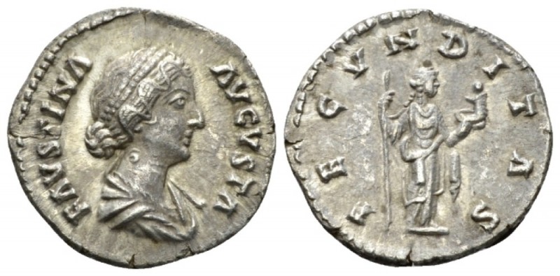 Faustina junior, daughter of Antoninus Pius and wife of Marcus Aurelius Denarius...