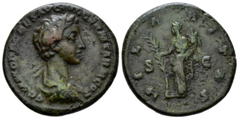 Commodus caesar, 166-177. As circa 175-176, Æ 25mm., 10.72g. Bareheaded, draped ...