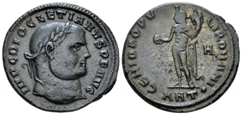 Diocletian, 284-305 Follis Antioch circa 304-305, Æ 28mm., 11.03g. Laureate head...