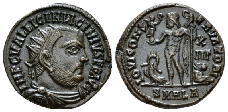 Licinius, 308-324 Follis Alexandria circa 321-324, Æ 19mm., 3.27g. Radiate, drap...