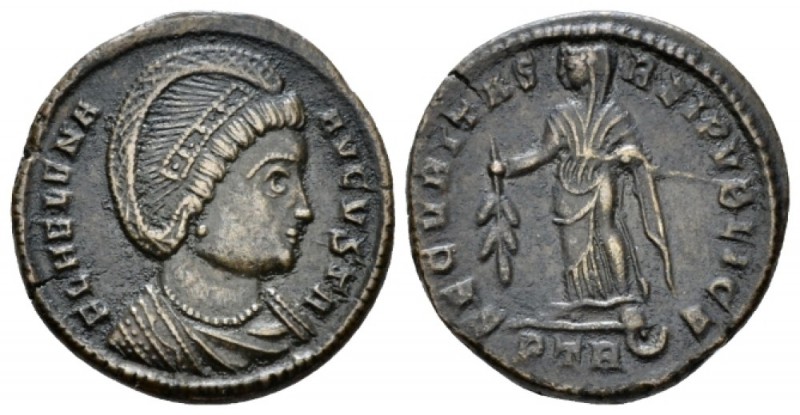 Helena, mother of Constantine Æ3 Treveri circa 326, Æ 18.5mm., 2.90g. FL HELENA ...