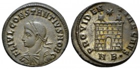 Constantius II Caesar, 324-337 Æ3 Nicomedia circa 326-327, Æ 19.6mm., 3.23g. FL IVL CONSTANTIVS NOB C Laureate, draped and cuirassed bust l. Rev. PROV...