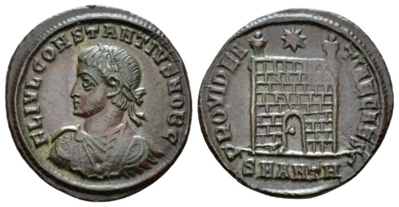 Constantius II Caesar, 324-337. Æ3 Antioch circa 326-327, Æ 18.3mm., 2.46g. Laur...