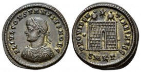 Constantius II Caesar, 324-337. Æ3 Cyzicus circa 326-327., Æ 18.3mm., 3.48g. FL IVL CONSTANTIVS NOB C Laureate, draped and cuirassed bust l. Rev. PROV...