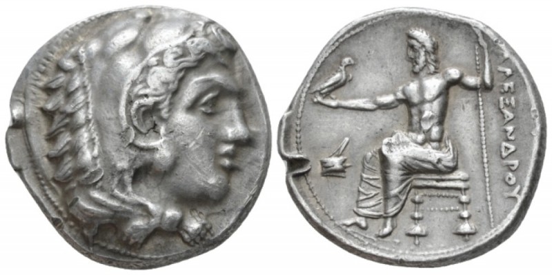 Kingdom of Macedon, Alexander III, 336 – 323 Soli Tetradrachm circa 325-318, AR ...