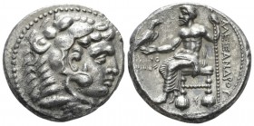 Kingdom of Macedon, Philip III Arridaeus, 323-317 Ake Tetradrachm circa 318-317, AR 26mm., 16.53g. Kingdom of Macedon, Alexander III, 336 – 323 and po...