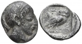 Attica, Athens Tetradrachm circa 527-510, AR 22.4mm., 15.48g. Head of Athena r., wearing crested Attic helmet. Rev. Owl, with closed wings, standing r...
