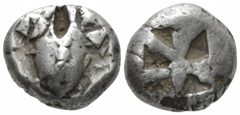 Aegina, Aegina Stater circa 480-457 BC, AR 18mm., 12.31g. Sea turtle with line o...