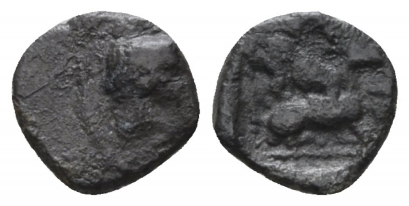 Cyprus, Uncertain king, circa 525-479. Citium Hemiobol circa 525-479 BC, AR 7.8m...