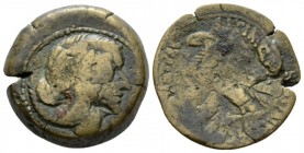 The Ptolemies, Cleopatra VII Thea Neotera, 51-30 Alexandria Obol - 40 Drachmai. circa 51-30, Æ 21mm., 9.01g. Diademed and draped bust r. Rev. Eagle st...