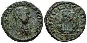Pontus, Neocaesarea Valerian I, 253-260 Bronze circa 255-256, Æ 26.5mm., 12.97g. Laureate, draped and cuirassed bust r. Rev: MH NЄOKAICAPIAC Laurel wr...