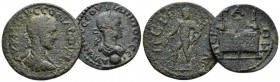 Pamphilia, Perga Philip I, 244-249 Lot of 2 Bronzes circa 244-249, Æ 24mm., 14.88g. Lot of 2 Bronzes.

About Very Fine.

From the E.E. Clain-Stefa...