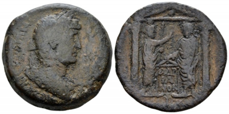 Egypt, Alexandria Hadrian, 117-138 Drachm circa 132-133 (year 17), Æ 32.3mm., 23...