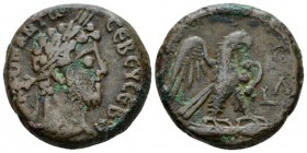 Egypt, Alexandria Commodus, 177-192 Tetradrachm circa 189-190 (year 30), billon 23.4mm., 12.73g. Laureate head r. Rev. Eagle standing on thunderbolt, ...
