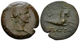 Egypt, Alexandria. Dattari. Octavian as Augustus, 27 BC – 14 AD Diobol circa 8-9 (year 38), Æ 25.4mm., 11.46g. Laureate head r. Rev. ΣEBAΣTOV Capricor...