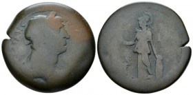Egypt, Alexandria. Dattari. Trajan, 98-117 Drachm circa 109-110 (year 13), Æ 34.5mm., 23.96g. Laureate, draped and cuirassed bust r. Rev. Athena stand...