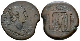 Egypt, Alexandria. Dattari. Trajan, 98-117 Drachm circa 109-110 (year 13), Æ 33.9mm., 23.54g. Laureate bust r., aegis on l. shoulder. Rev. Classical t...