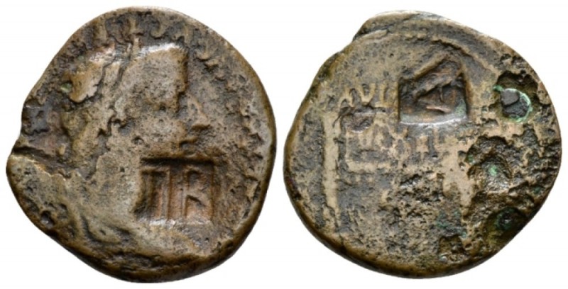 Claudius, 41-54 As Germania Inferior circa 54-96, Æ 23.7mm., 6.16g. Countermarks...