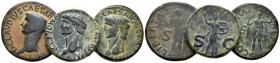 Claudius, 41-54 Lot of 3 Asses circa 41-54, Æ 28.7mm., 32.78g. Lot of 3 Asses.

About Very Fine.