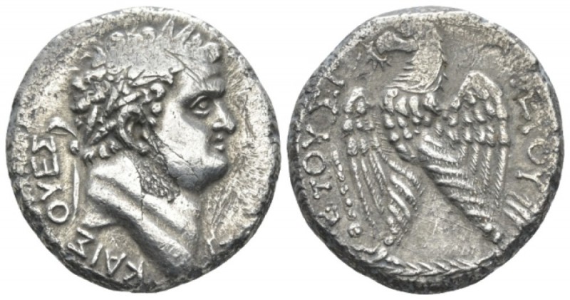 Titus Caesar, 69-79. Tetradrachm Antioch "Holy Year" 3 (70/71), AR 24.4mm., 12.2...