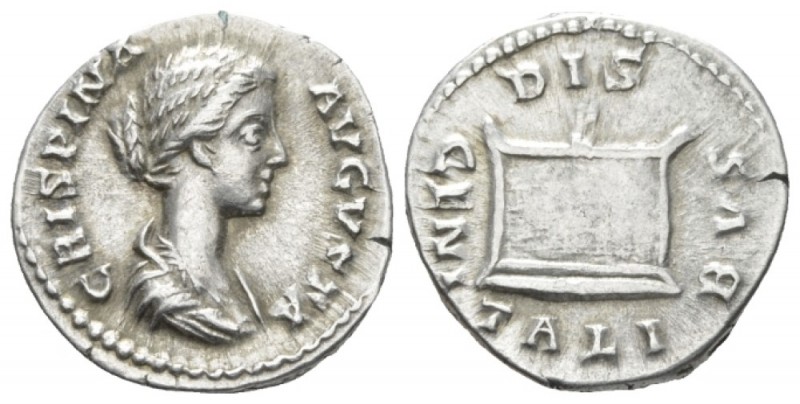 Crispina, wife of Commodus Denarius circa 178-182, AR 19mm., 3.30g. Draped bust ...
