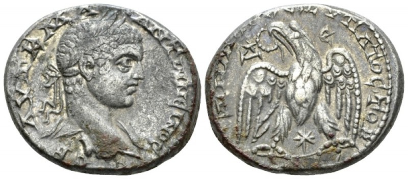 Elagabalus, 218-222 Tetradrachm Antioch circa 218-222, AR 27.1mm., 14.00g. Laure...