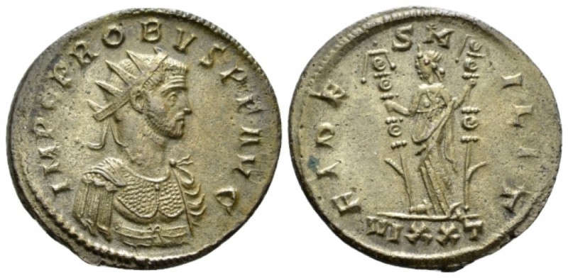 Probus, 276-282 Antoninianus Ticinum circa 279, billon 24mm., 3.67g. Radiate and...