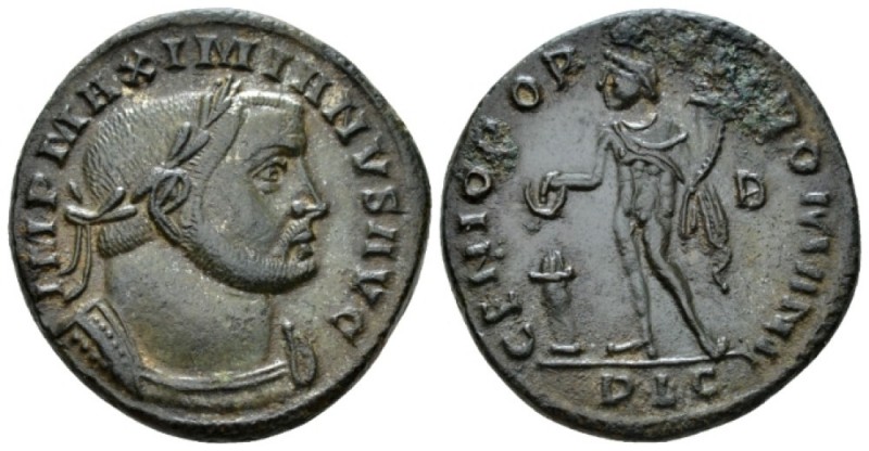 Maximianus Herculius, first reign 286-305 Follis circa 301-303, Æ 26.8mm., 10.52...