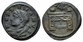 Commemorative Series. Æ1 Constantinople circa 330, Æ 14.5mm., 3.64g. POP ROMANVS Laureate and draped bust of Genius of the Roman People l., cornucopia...