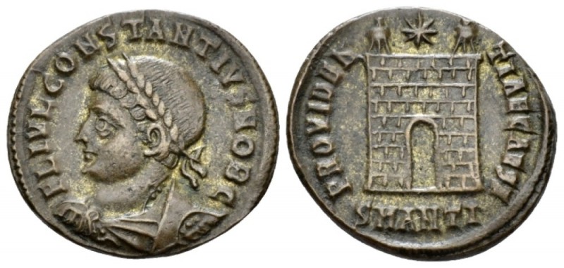 Constantius II, 337-361 Follis Antioch circa 325-326, Æ 20.2mm., 3.13g. Laureate...