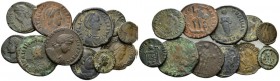 Theodosius I, 379-395 Lot of 11 Late roman bronzes. IV-V cen, Æ 20mm., 42.1g. Lot of 11 Late roman bronzes. Different types and Emperors.

Very Fine...