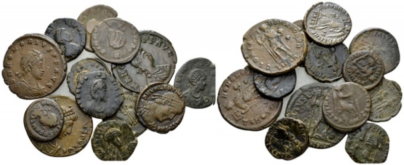 Honorius, 393-423 Lot of 13 Æ. IV-V cent., Æ 20mm., 25.74g. Lot of 13 Æ. Arcadiu...