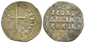 o IV the Khazar, 14 September 775 – 8 September 780 and Constantine VI from 776 Miliaresion circa 776-780, AR 20mm., 1.37g. LEOh / SCOhSt / AhtIhEE / ...