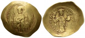 Constantine X Ducas, 23 November 1059 – 23 May 1067. Histamenon circa 1059-1067, AV 27mm., 4.47g. +IhS XIS RCX – RCGNANTIhm Christ, nimbate, enthroned...